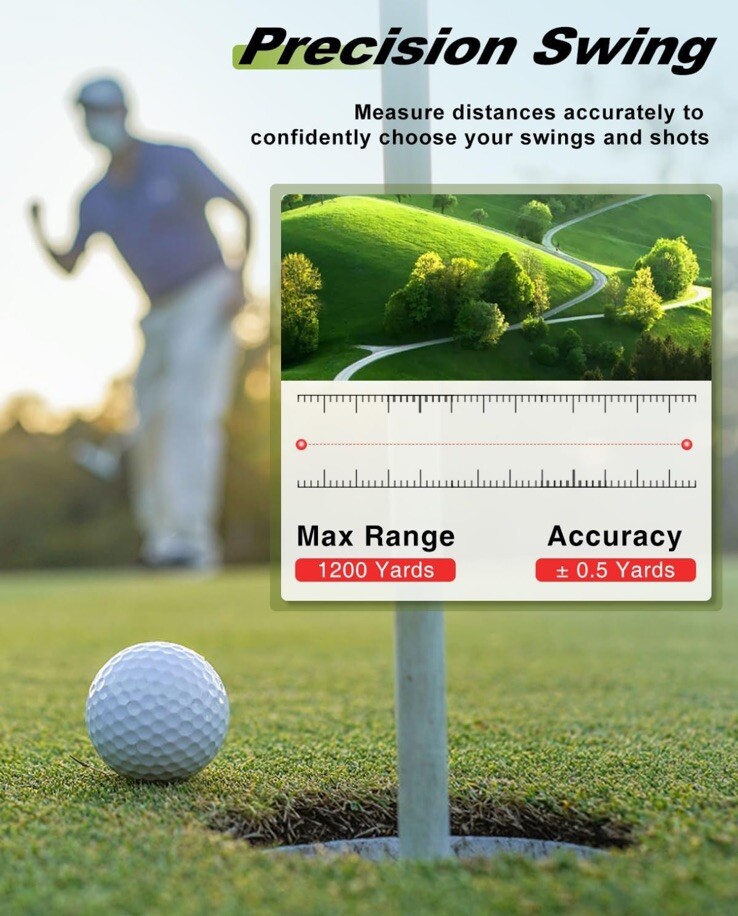 Range Finder Golf Rangefinder with Slope, Laser Range Finder New Open Box