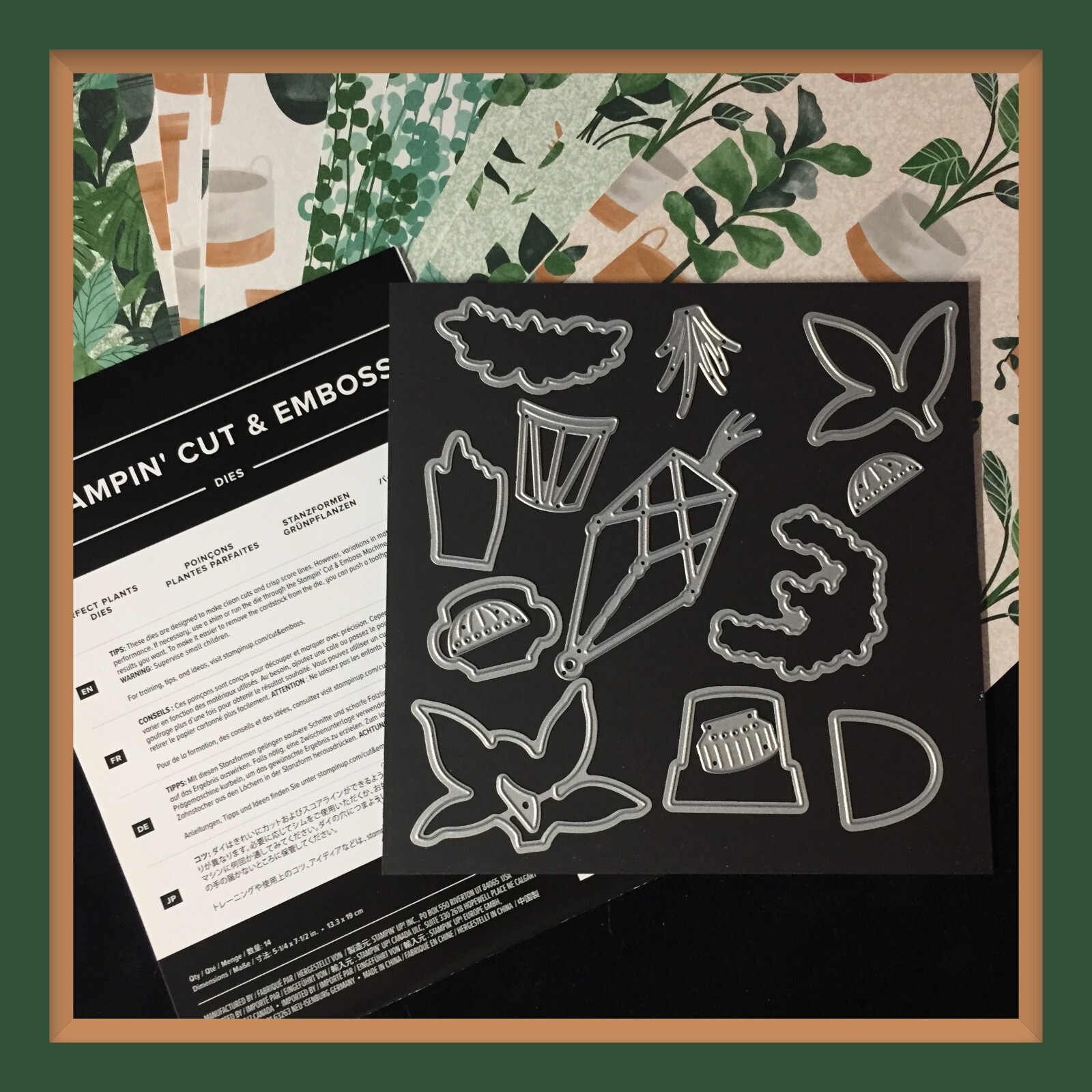 Stampin' Up! PERFECT PLANTS DIES & 34 Pcs. BLOOM WHERE YOU'RE PLANTED DSP  #414