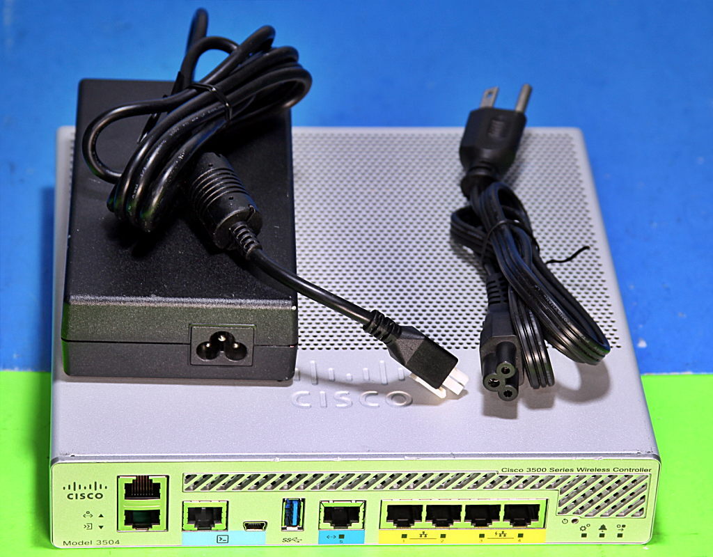 AIR-CT3504-K9 Cisco 3504 Wireless Controller 100 AP License AC Adapter 8.10.185