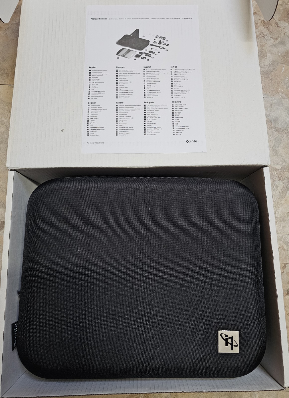 EFI ES-2000 SPECTROPHOTOMETER and CARRING CASE