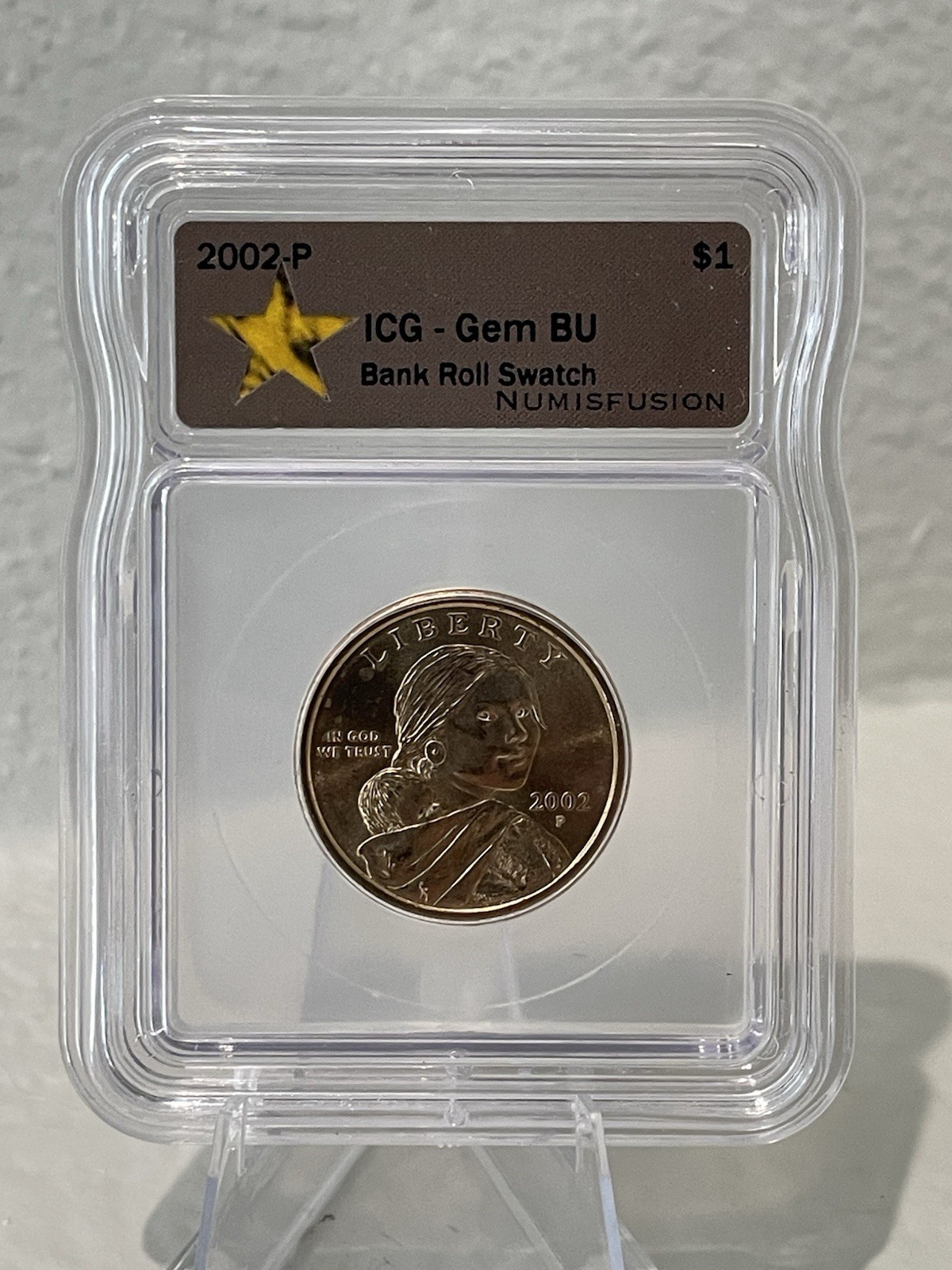 2002-P $1 Native American Sacagawea Dollar Business Strike ICG Gem BU