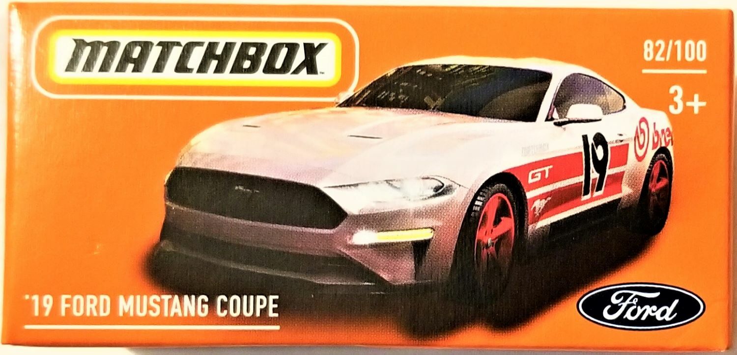 Matchbox - 2021 Power Grabs '19 Ford Mustang Coupe 82/100 (BBGXN96)