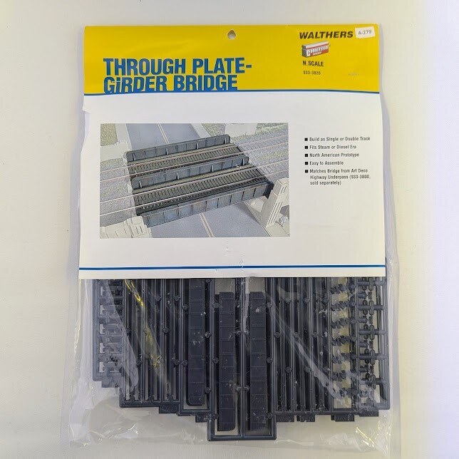 Walthers 933-3820 N Scale Through Plate-Girder Bridge Kit