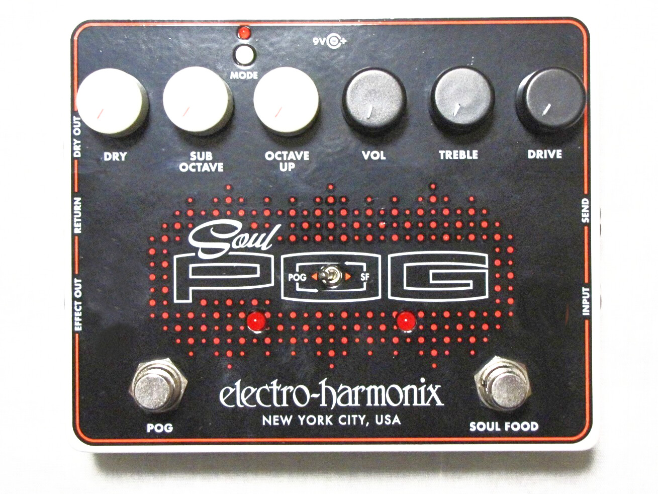 Used Electro-Harmonix EHX Soul Pog (Nano Pog + Soul Food) Guitar Effects Pedal