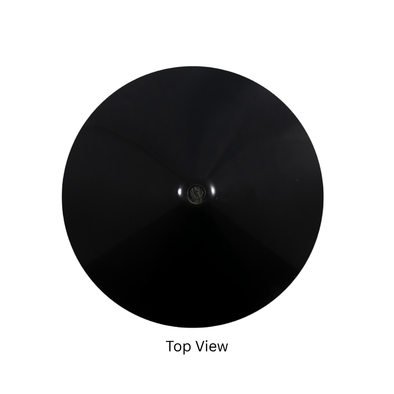 10.5 in. Round Cone Piling Cap - Black