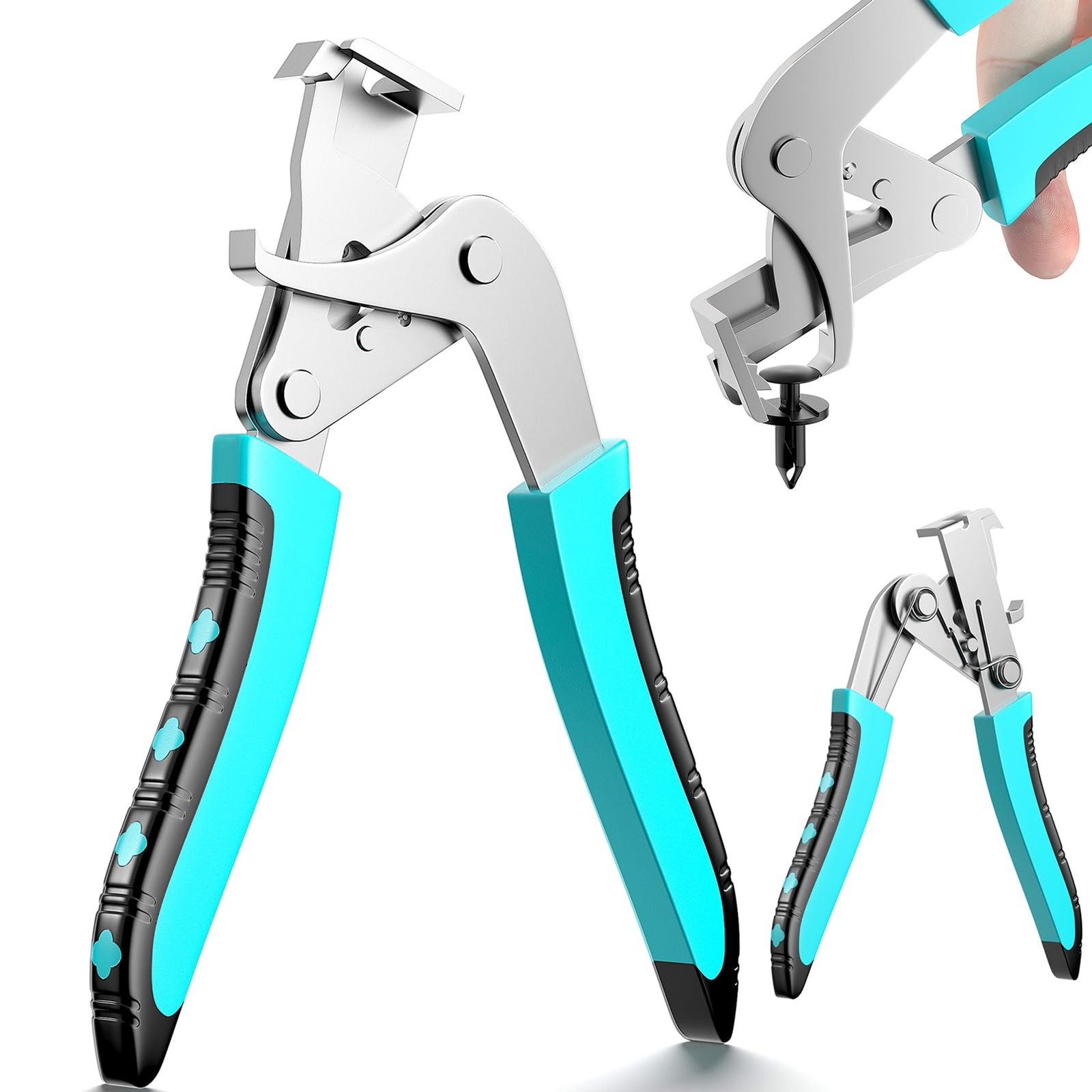 BURMONG 1 Pack Metal Car Clip Pliers Disassembly Tool, Professional Auto Trim Re
