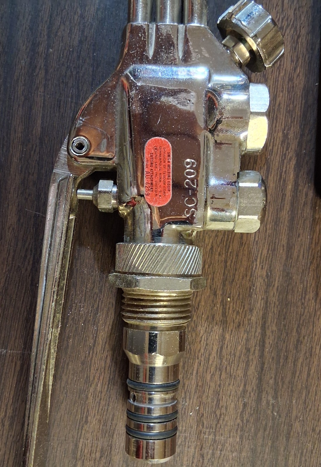 Smiths SC-209 Torch And SW1A Handle NOS Made In USA Oxygen acetylene