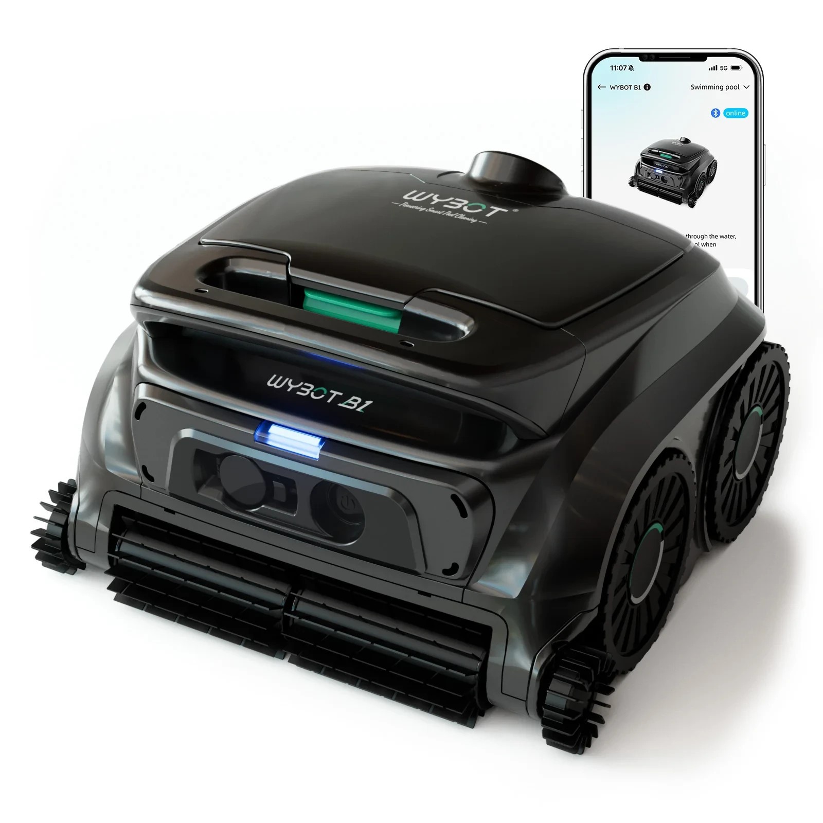 WYBOT B1 Pool Cleaner Wall Climb Cordless Robotic Pool Robot Ground Pools A
