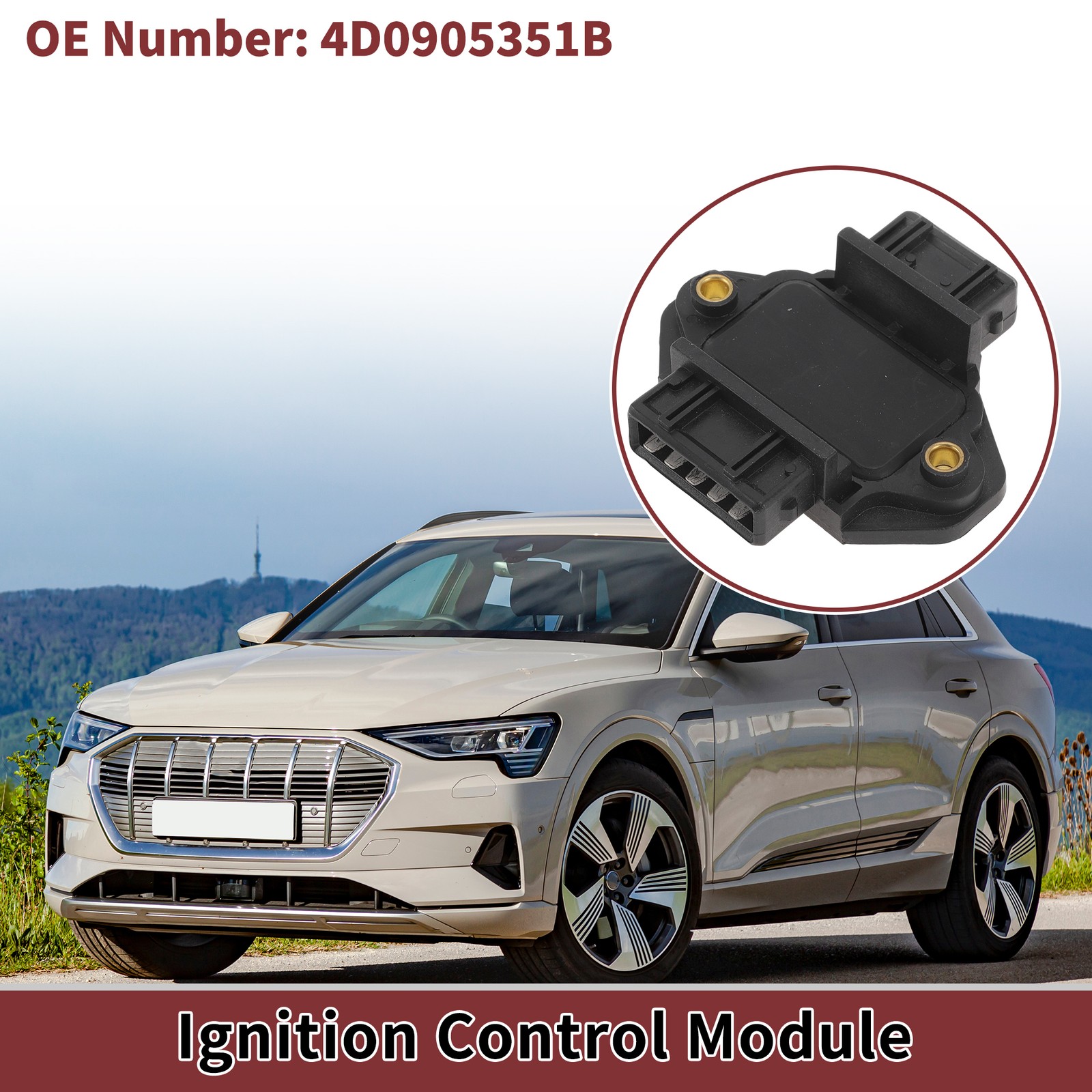 1 Pc No.4D0905351B Ignition Control Module for Audi A3 1998-2003 ABS Metal