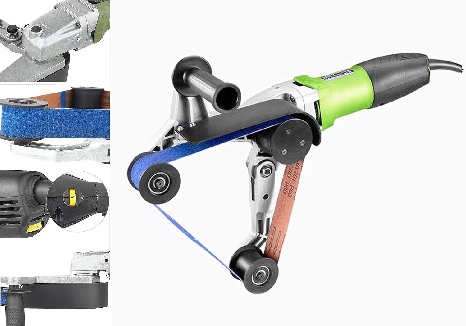 110V Belts Pipe Polisher Grind Sander Tube Belt Sander Steel Pipe Tube Polisher