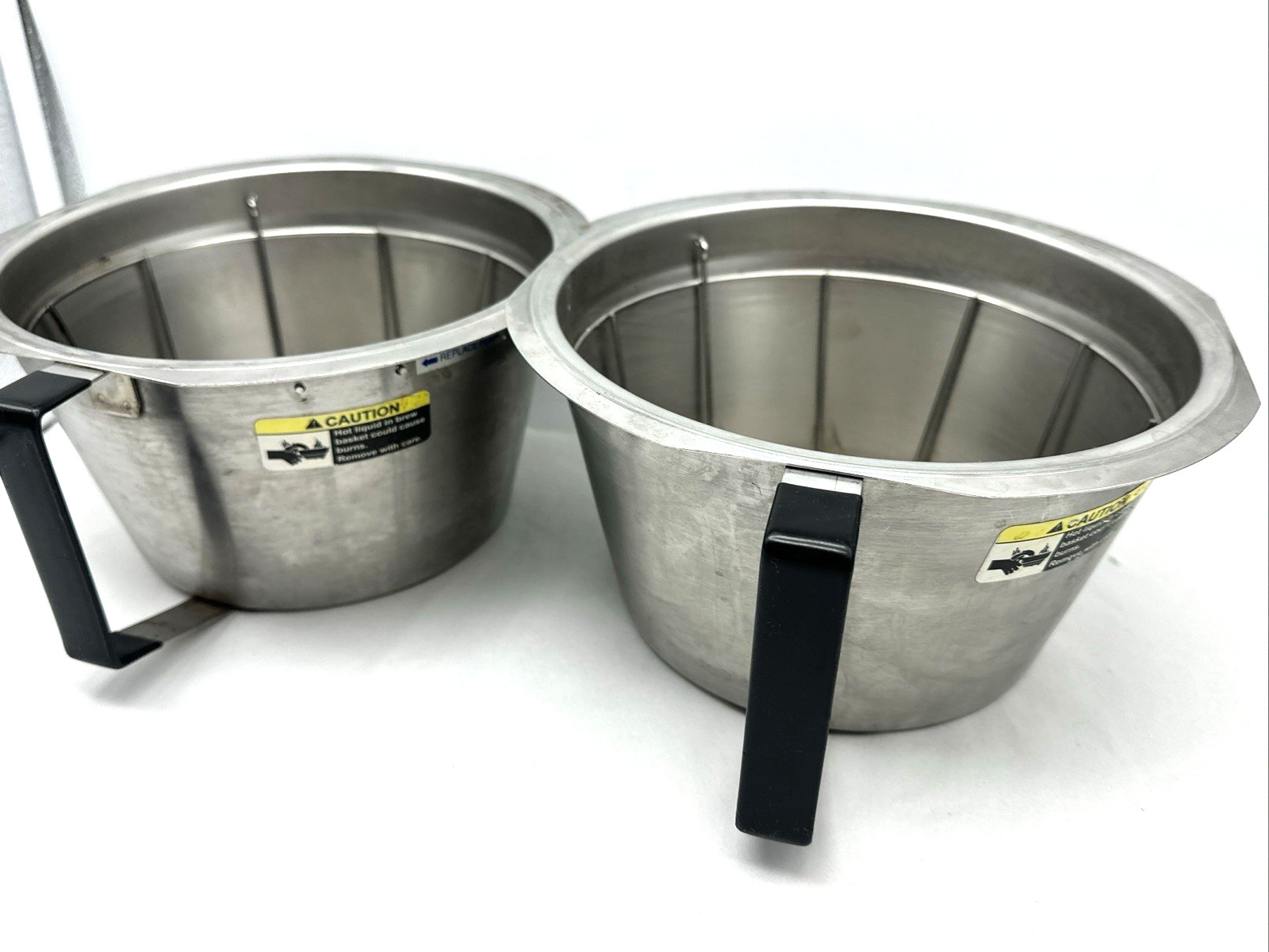 Lot Of 2 GENUINE Grindmaster Cecilware ABB1.5SS Stainless Steel Brew Basket