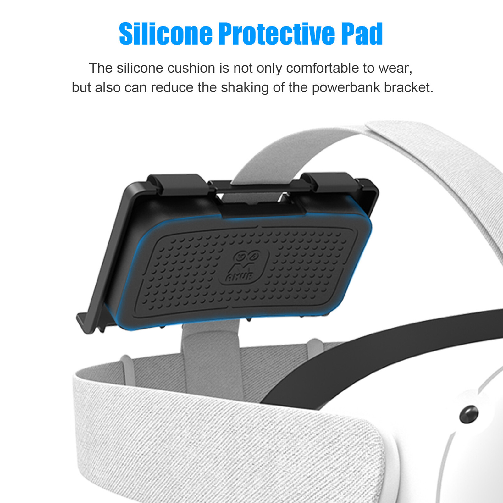 Silicone Protective Pad Power Pack Bracket Battery Holder Set for Quest 2/Vive