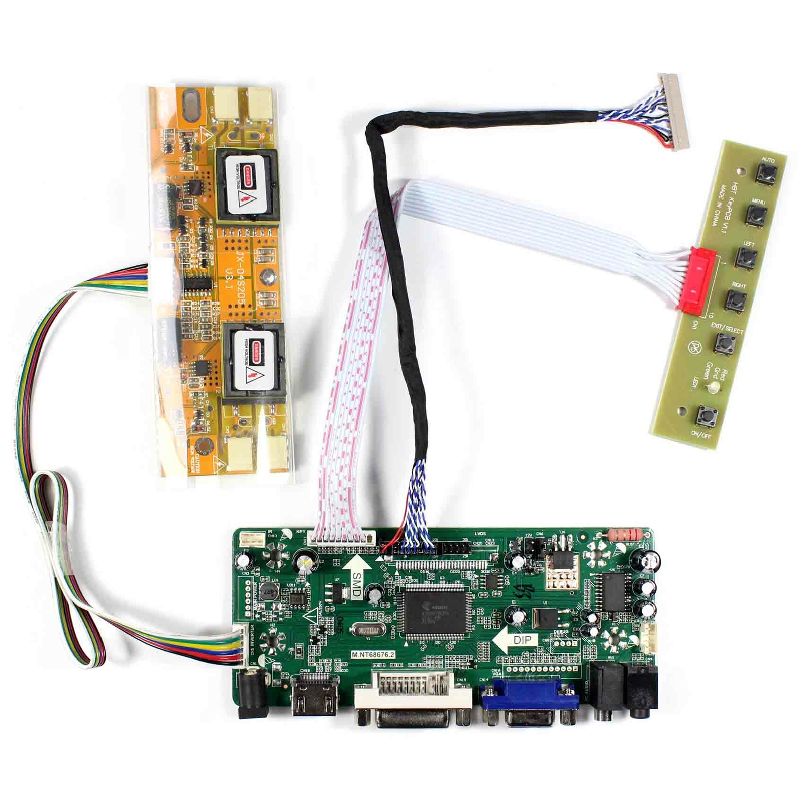 HDDVI VGA LCD Controller HDBoard LTM150XH LQ150X1LW73 1024x768 LCD Screen
