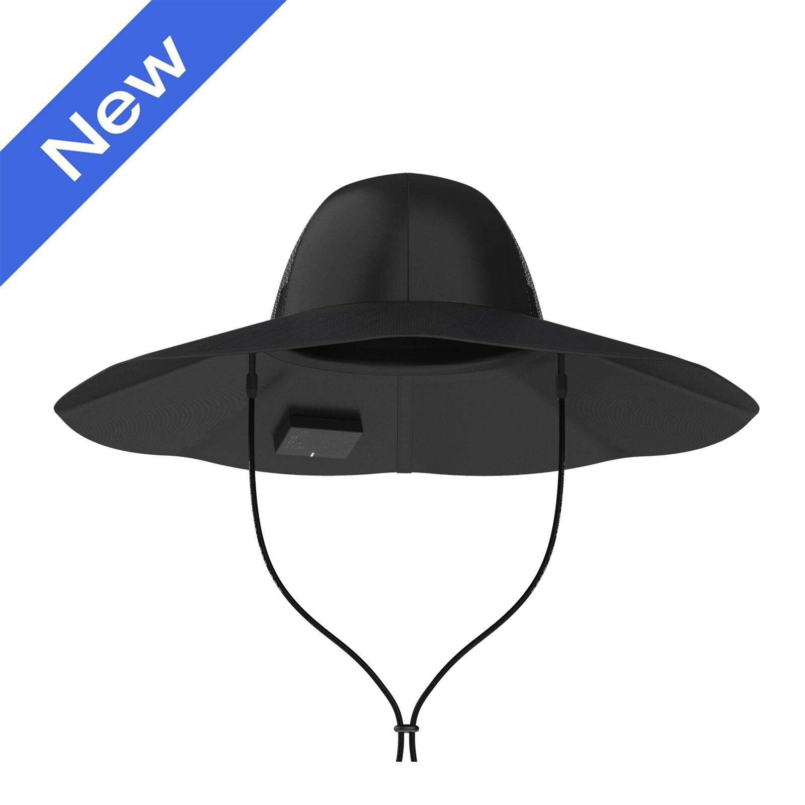 EcoFlow Power Hat Solar Charging Bucket Fishing Hat Dual USB Ports 22.8in/24in