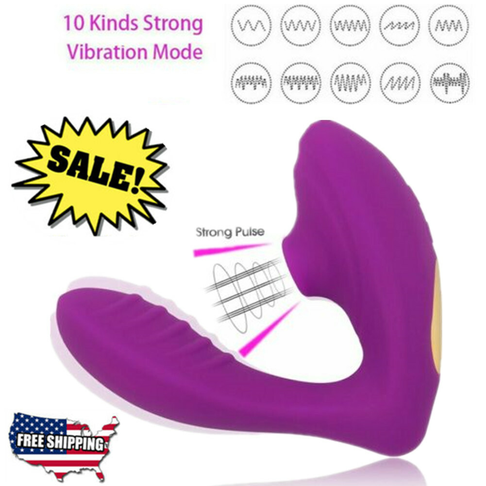 Rechargeable Clit Sucking G-spot Vibrator Dildo Stimulator Sex-toys for Women US