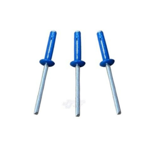 Small Head Chevron Blue 3/16 Exploding Rivets Pop Rivet 100 ct. Tri-Fold Racing