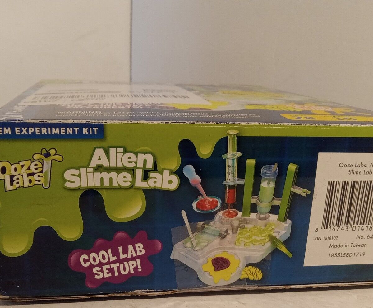 2019 Ooze Labs Alien Slime Lab Science Experiment Kit & Lab Setup Complete