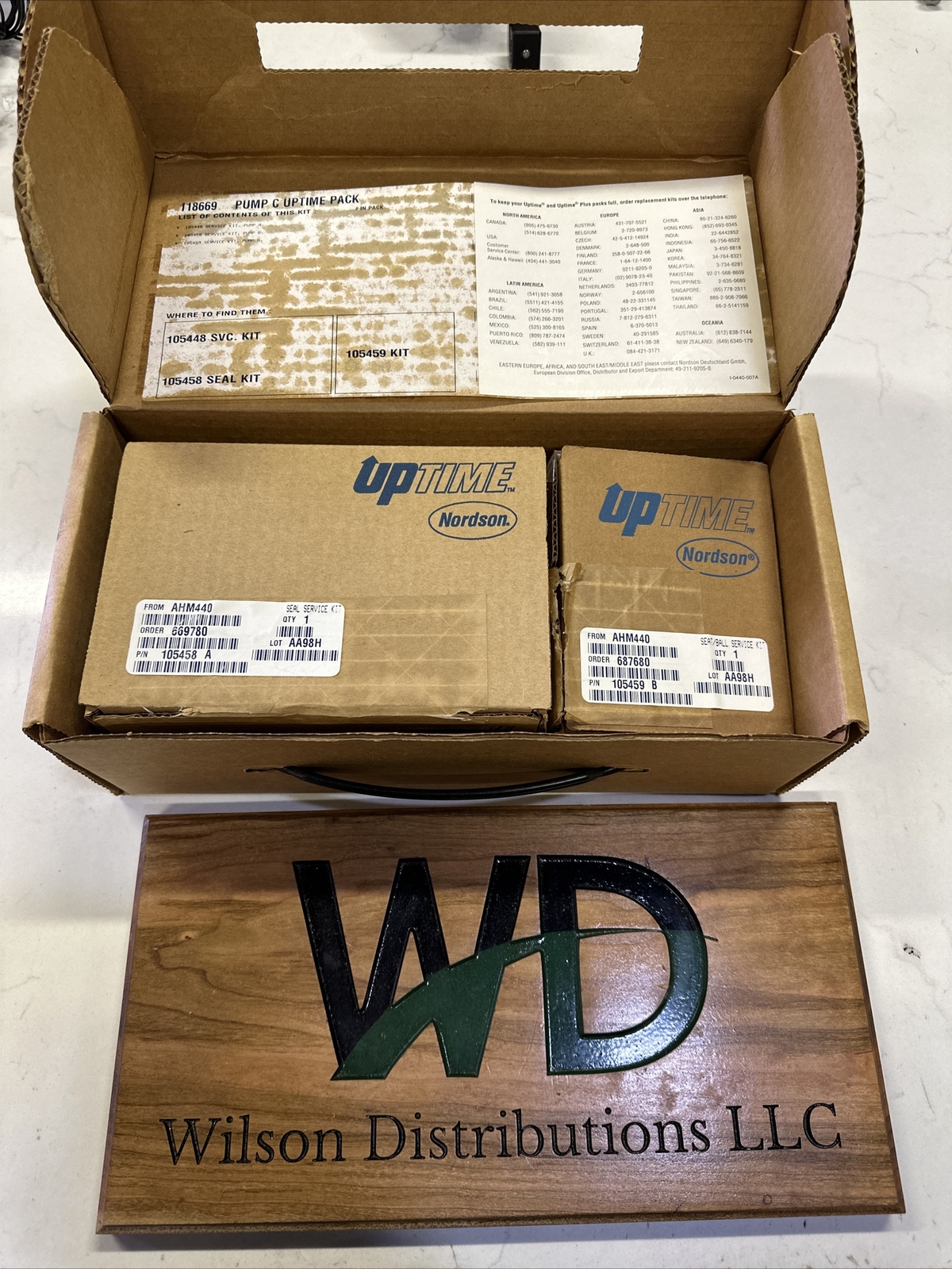 Nordson Pump C Uptime Pack 118669B W/ 105459B 105459A 105448A NIB