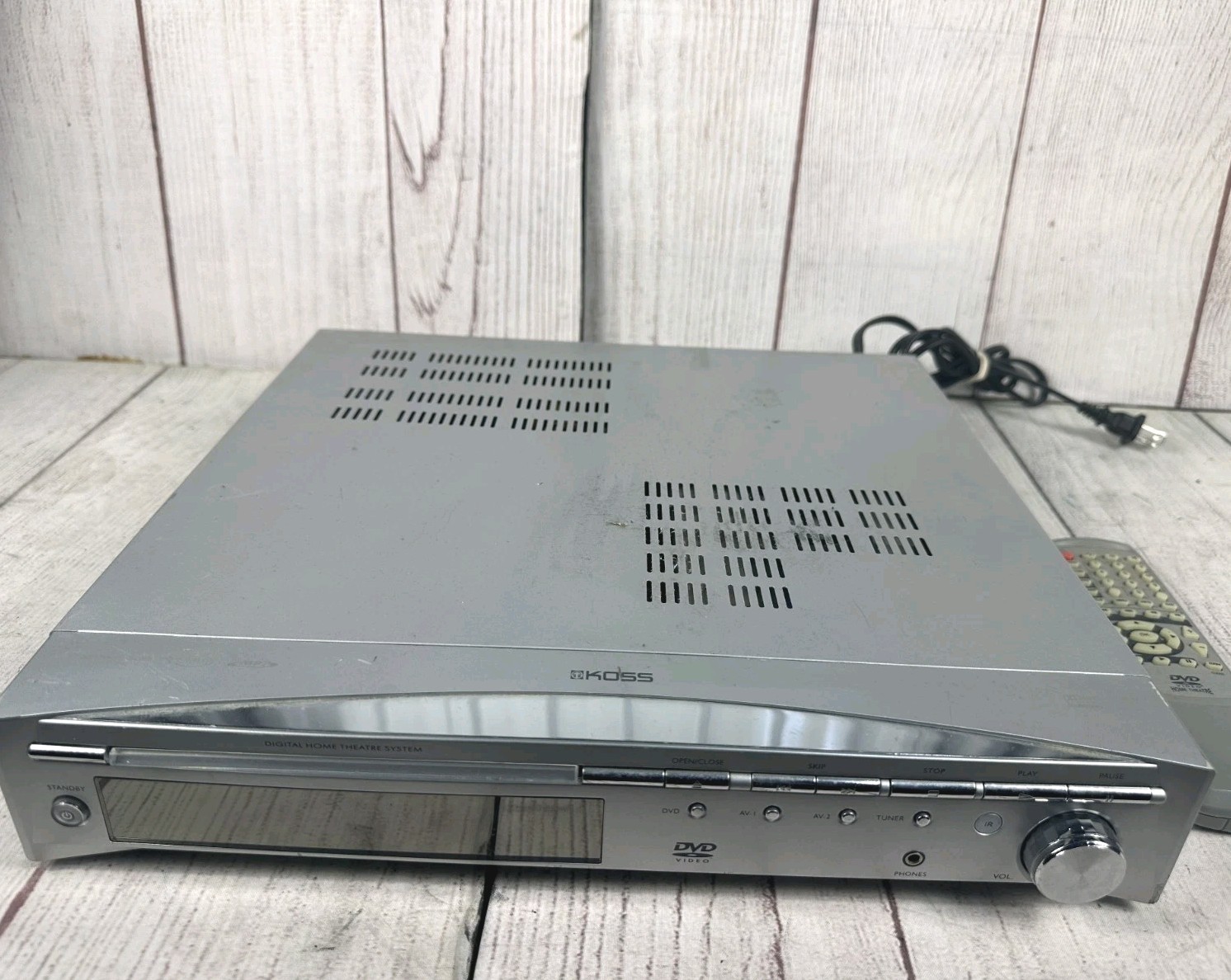Koss KS-4102 - Audio Video DVD Receiver + REMOTE - Digital Home Theater - TESTED