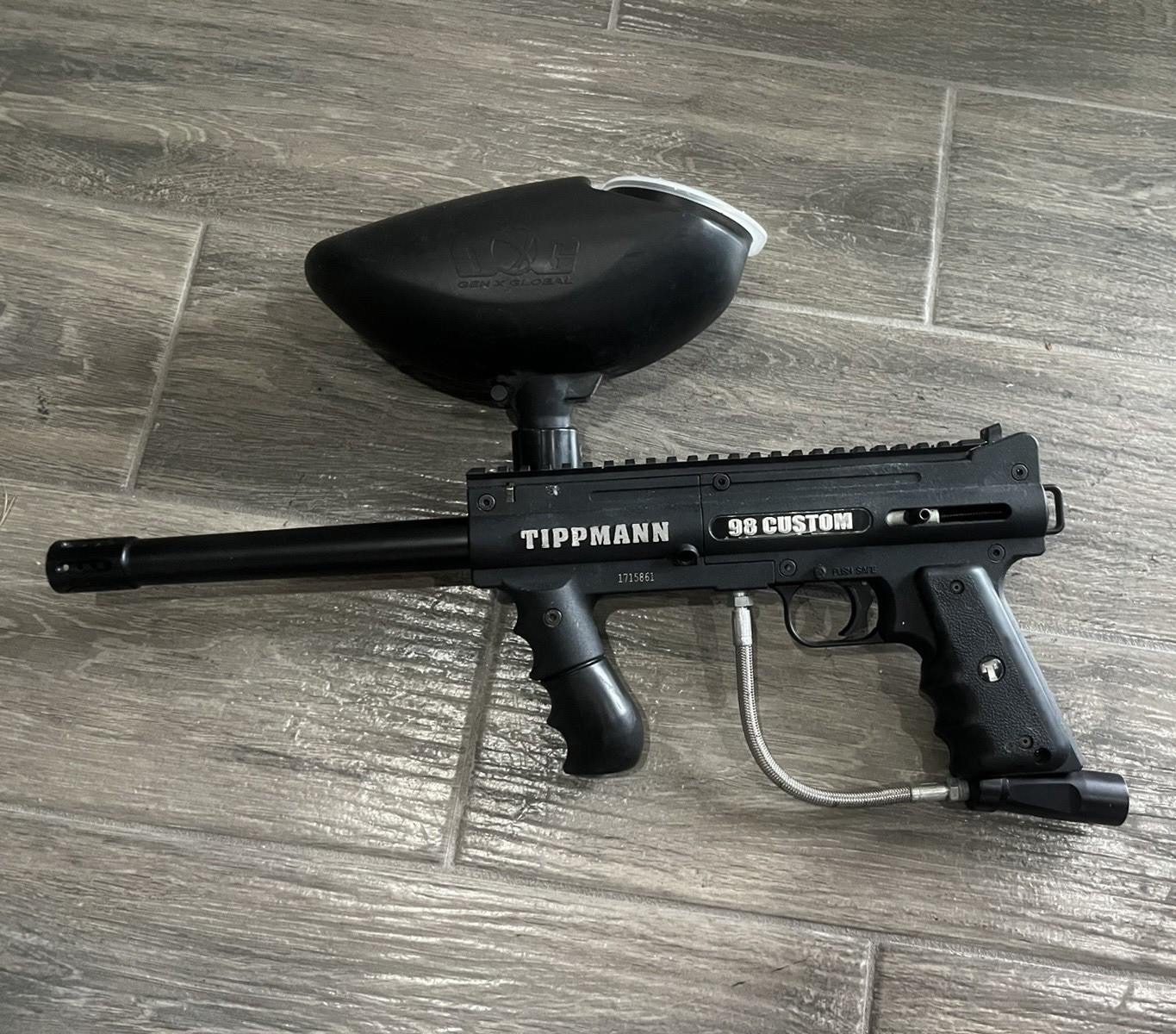 Tippmann 98 Custom Mechanical Semi-Auto Paintball Marker Black