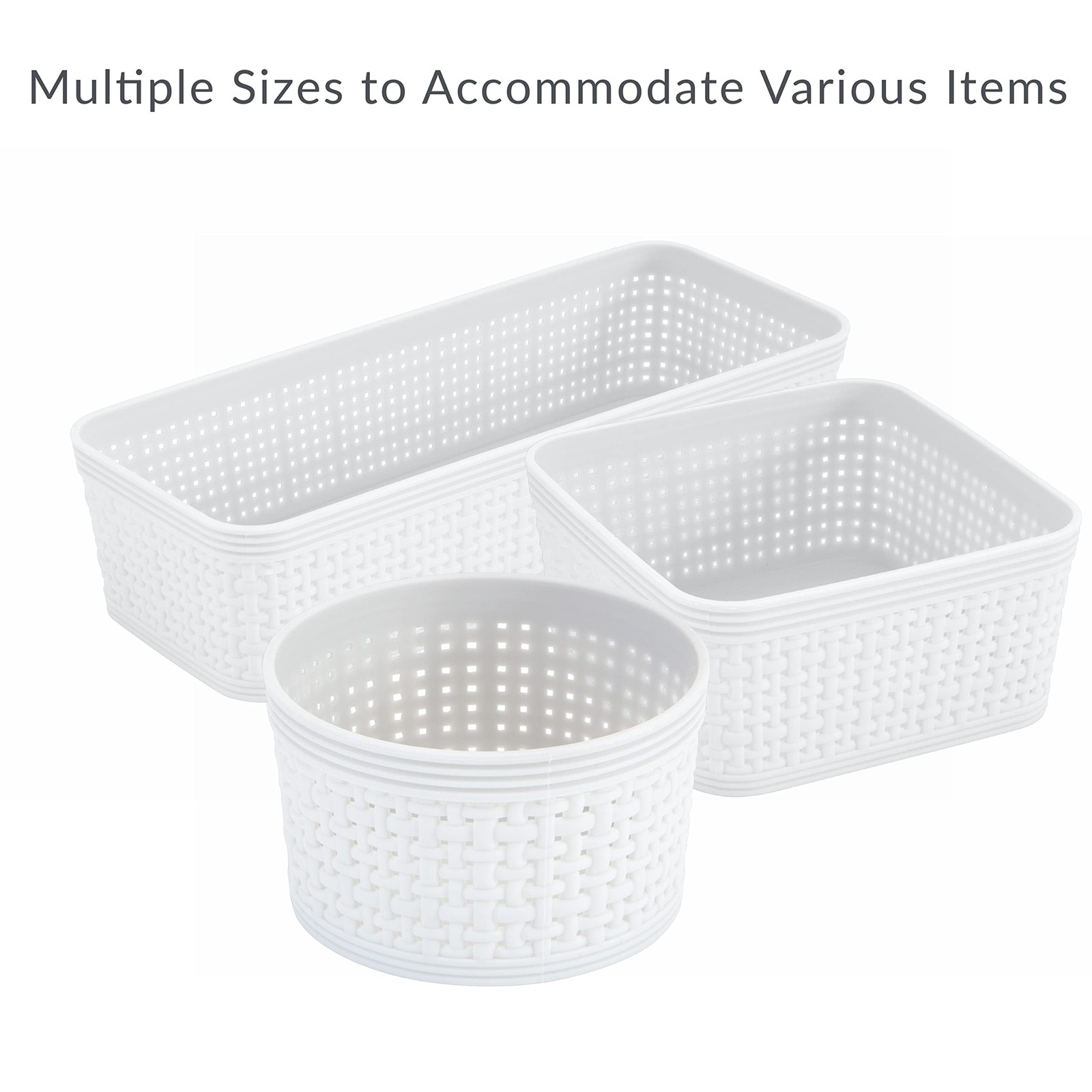 6 Piece Organizing Set | Multiple Size Bins | Multipurpose | Office | Desk | ...