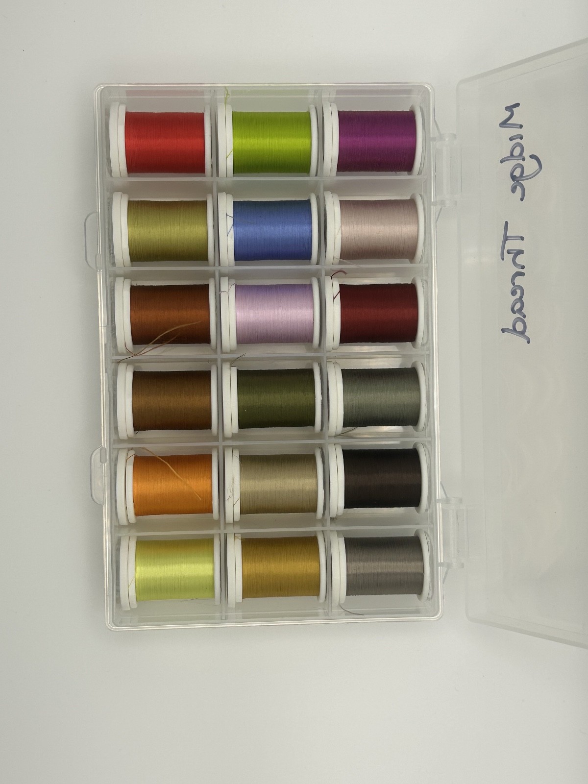 Textreme Midge Thread 18 Spools In Various Colours In Box