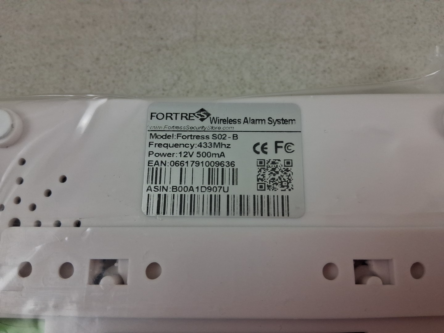 Fortress Security Wireless Alarm System Main Panel S02-B