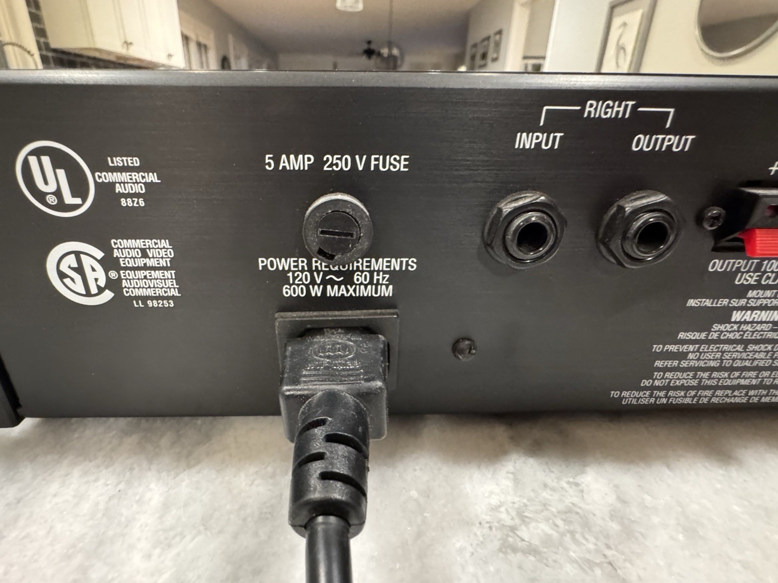 Alesis RA-100 Reference Amplifier 75 WPC @ 4 Ohms Stereo - Tested Working Video