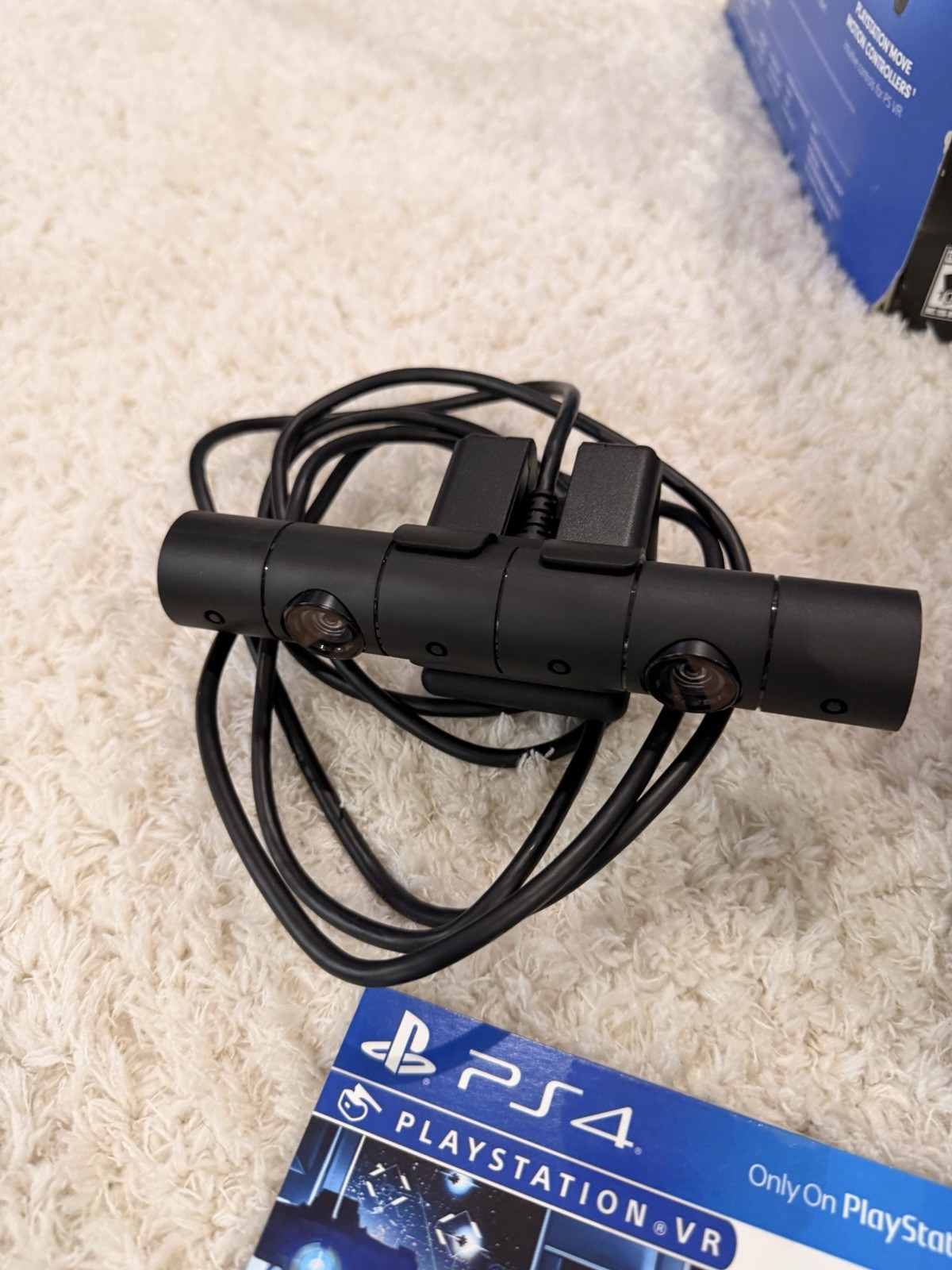 Sony PlayStation VR Virtual Reality Headset PSVR Used With Box Camera