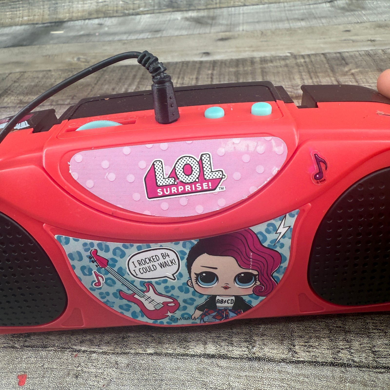 LOL Surprise Bluetooth Karaoke Machine Turns On