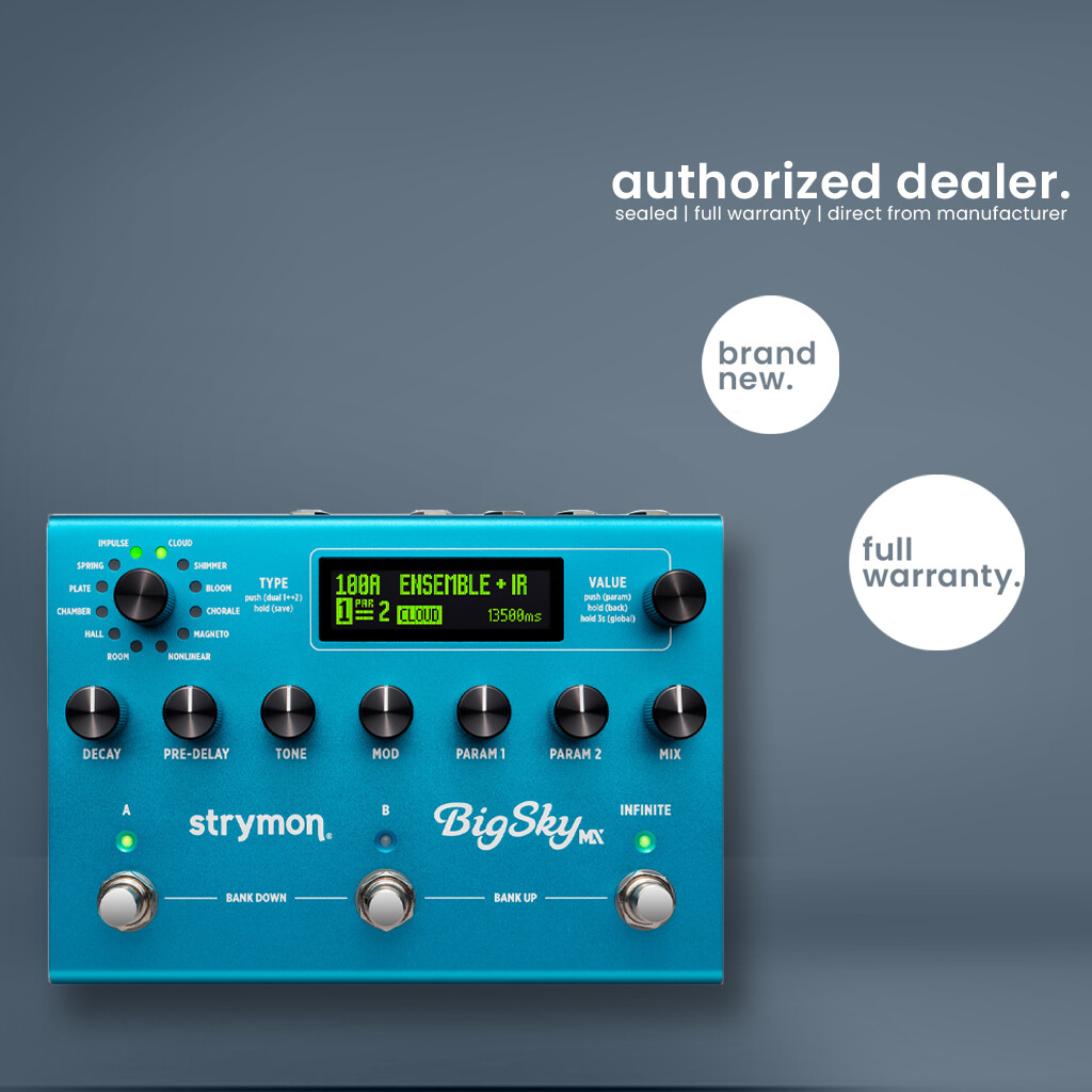Strymon | BigSky MX | Reverb Guitar Effect Pedal
