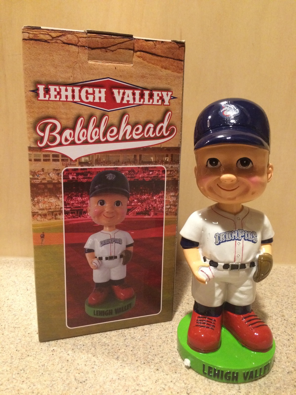Lehigh Valley Iron Pigs, Philadelphia Phillies SGA Bobblehead, New In Box