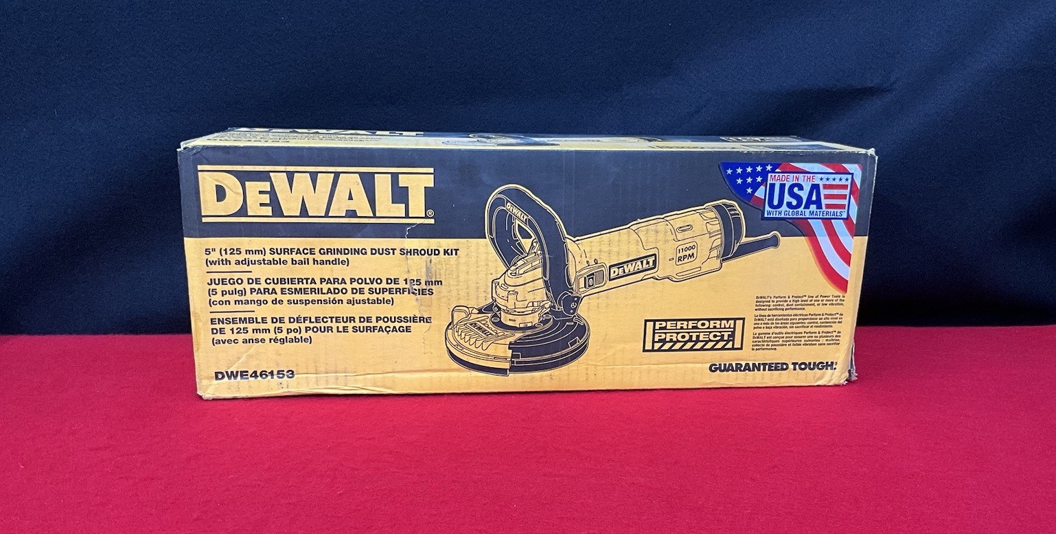DEWALT DWE46153 Surface Grinding Dust Shroud Kit 5” Grinder