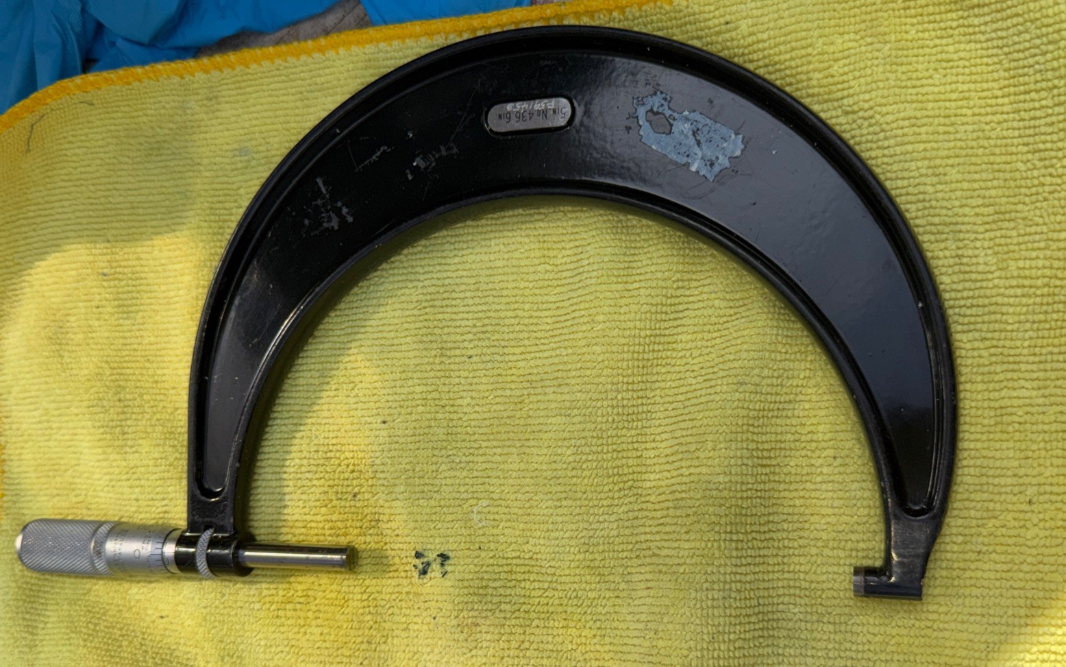 L S STARRETT Co., ATHOL Mass. USA 5 IN. No. 436 6 IN. Outside Micrometer