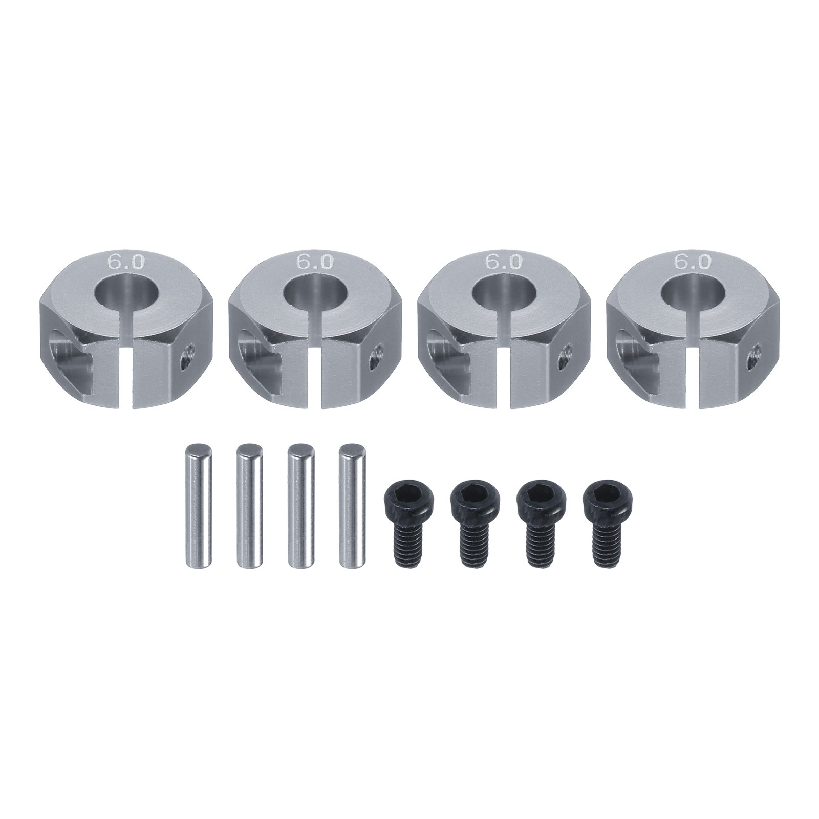 Aluminum 12mm Wheel Hex Hubs Drive Adapters Titanium 6mm Thickness for RC Car