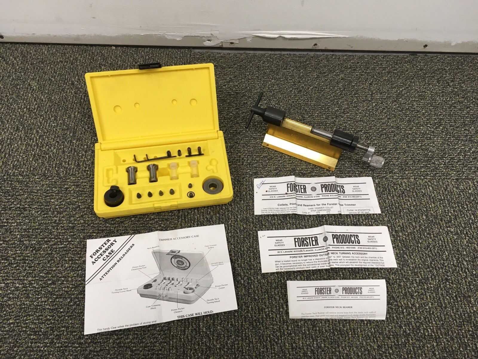Forster Brass Case Trimmer Collets Pilots Reamers & Accessories Reloading