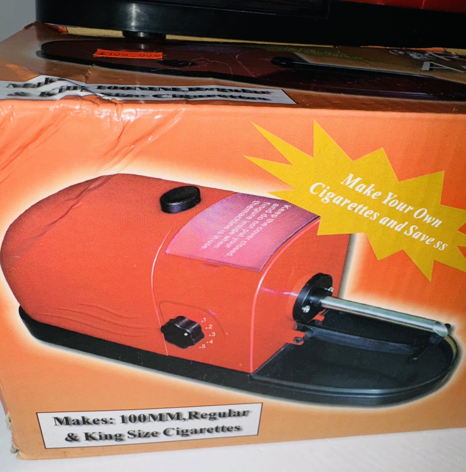 Electric Cigarette Machine Easy Rolling Filling Makes King Size & Regular Size