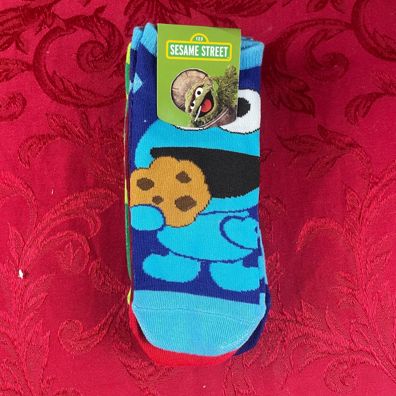 Bioworld - SESAME STREET (Size 9-11) Ankle, 5 pairs, Chibi Characters