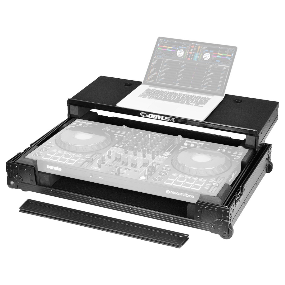 Odyssey 810GSFLX10M I-Board Case for DDJ-FLX10 with Shelf and Wheels idjnow