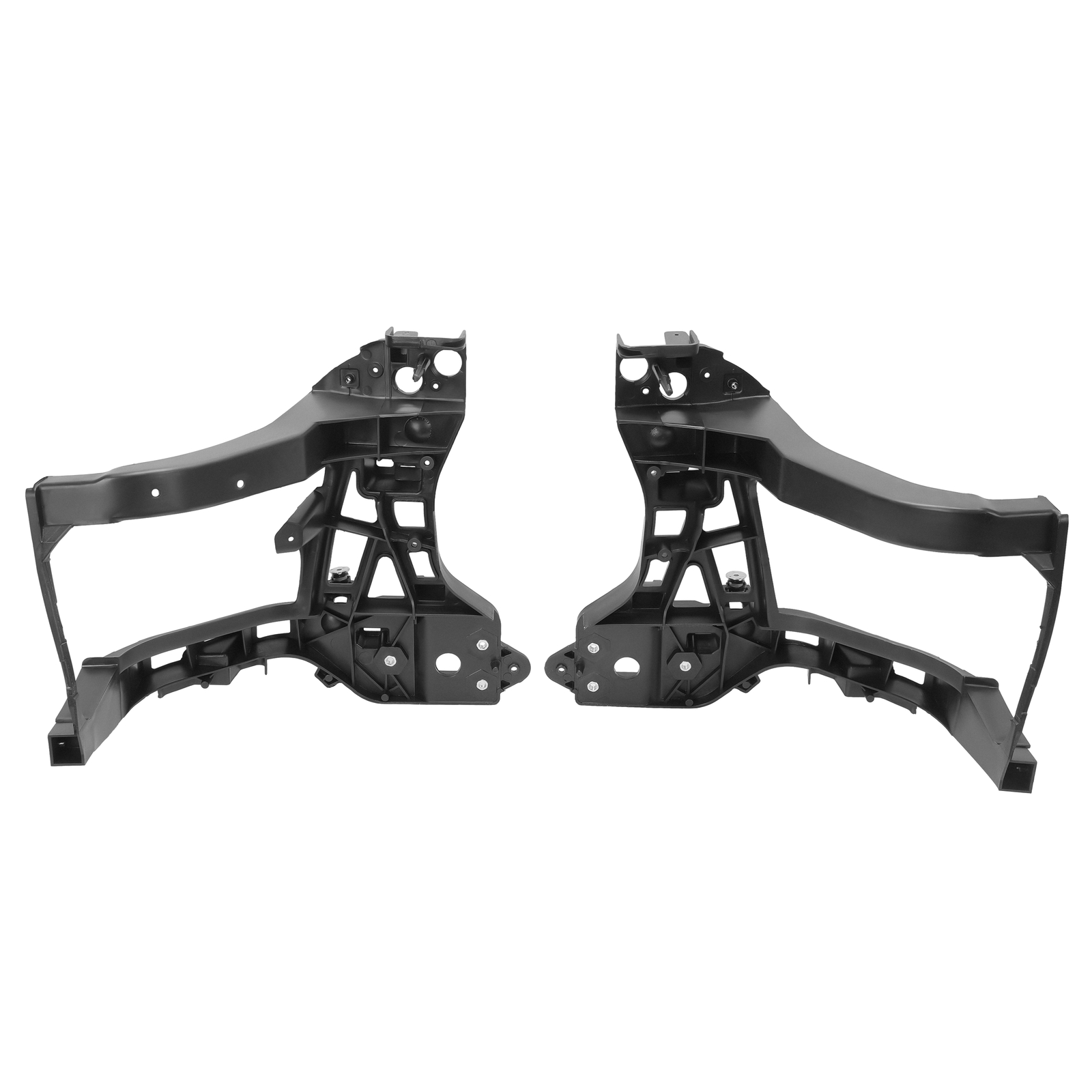 HECASA Pair of Radiator Support Headlight Brackets For 2013-24 20 Ram 1500 2500