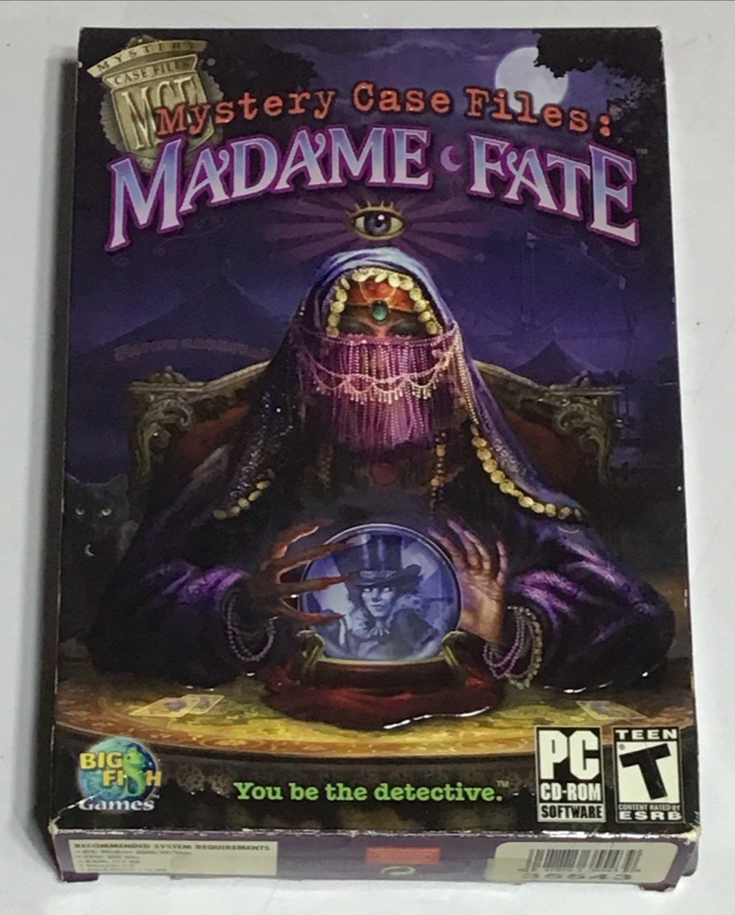 Mystery Case Files: Madame Fate PC Game Fortune Teller Mystic Seer Divination