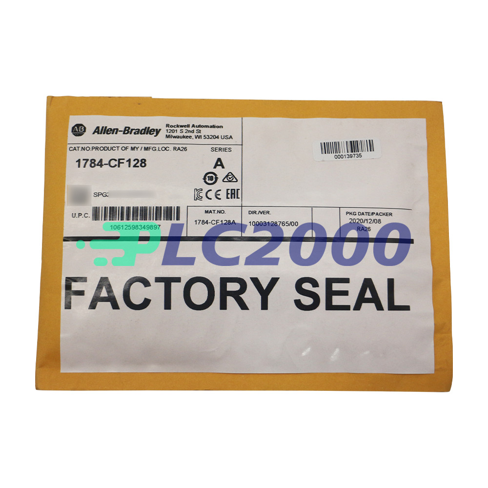 NEW Allen-Bradley 1784-CF128 Ser A Industrial CompactFlash Card 128MB RevE01
