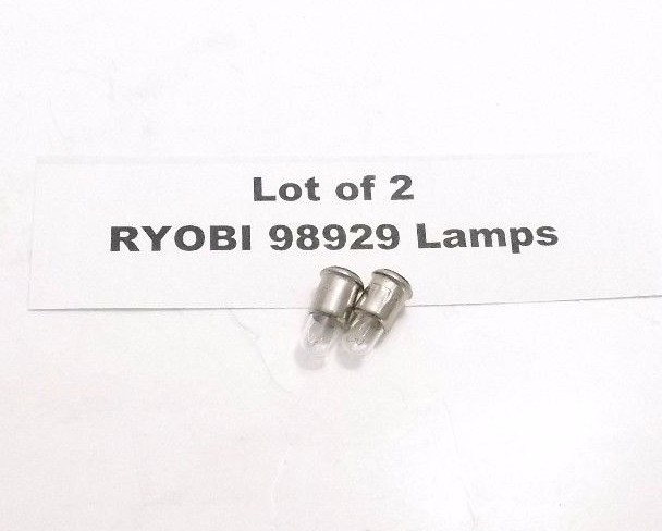 Lot of 2 RYOBI 98929 Lamps - Prepaid Shipping (98-929)