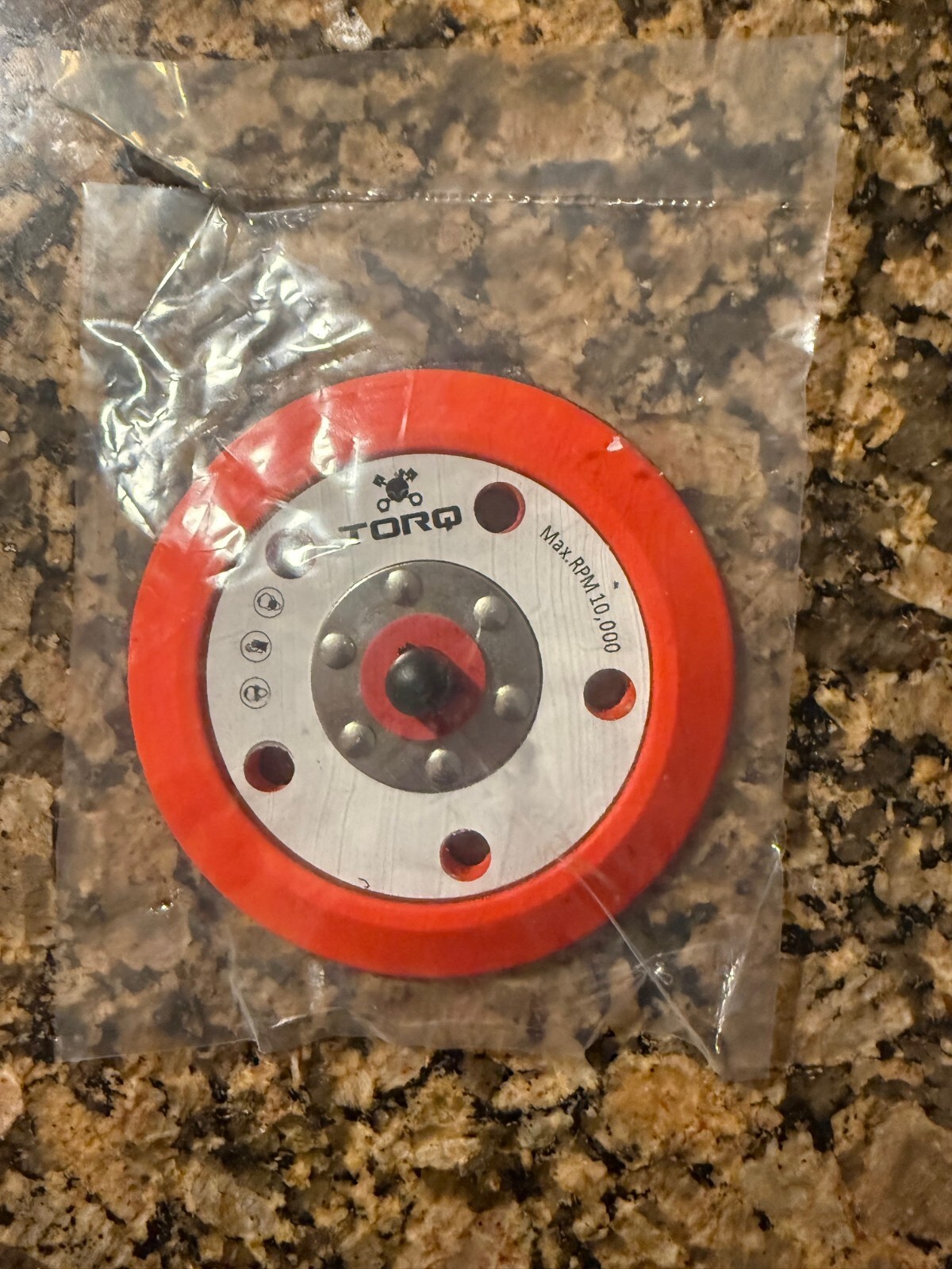 Torq R5 Dual-Action Red Backing Plate W/Hyper Flex Technology (5 Inch)