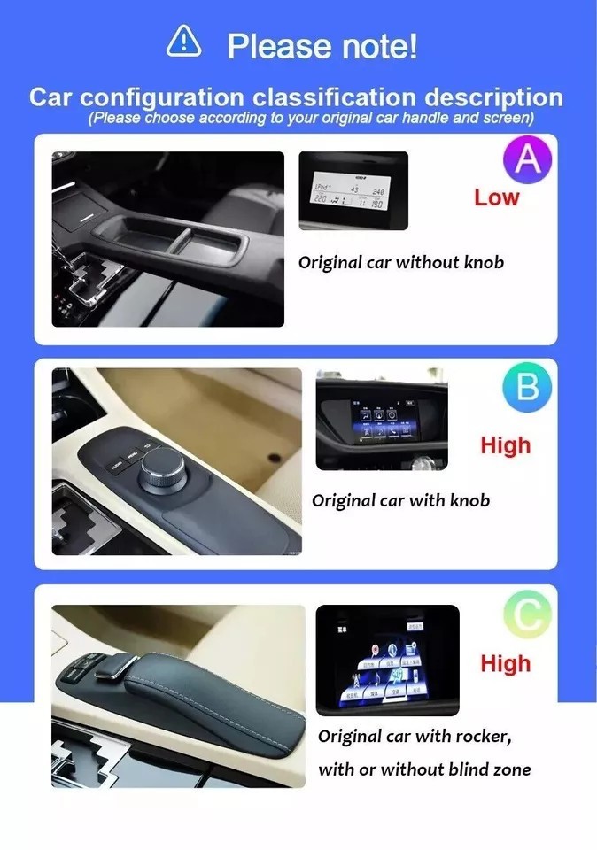 12.3" For Lexus RX 2016-2019 Car Stereo Radio Auto Android Carplay Navi 8+64GB