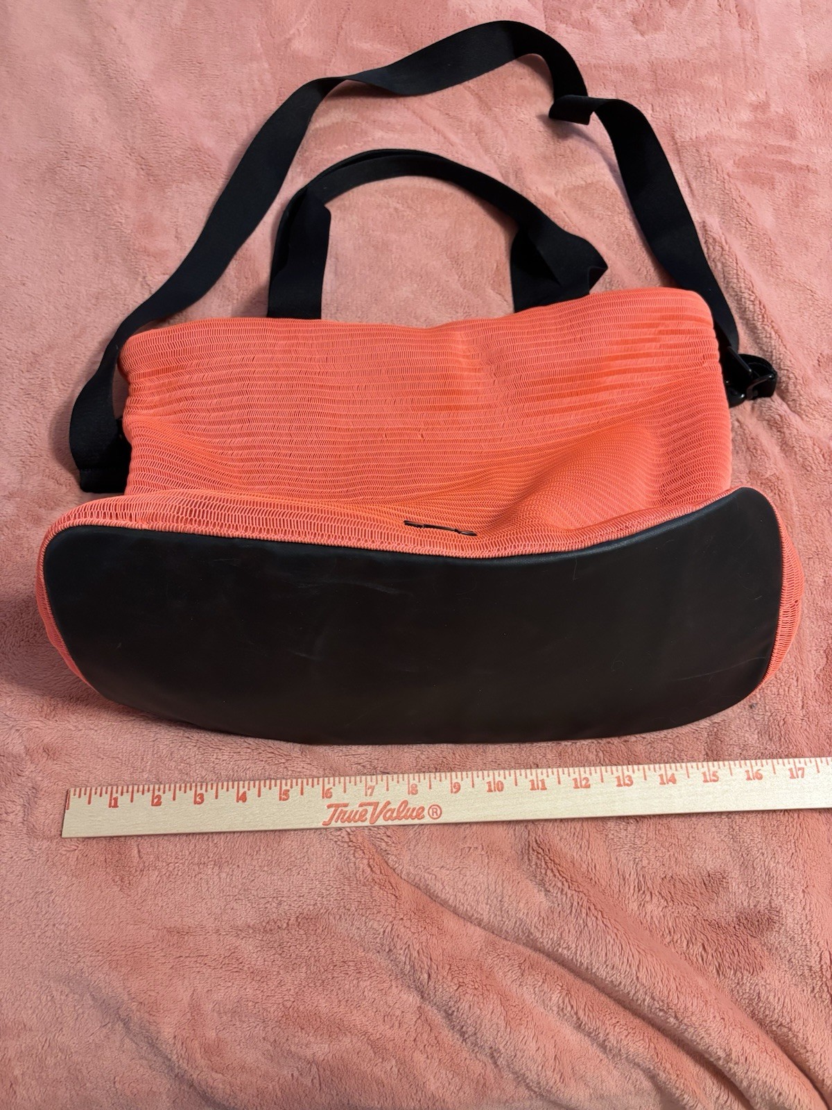 Under Armour Orange Mesh Gym Tote Bag Shoulder Crossbody Travel UA
