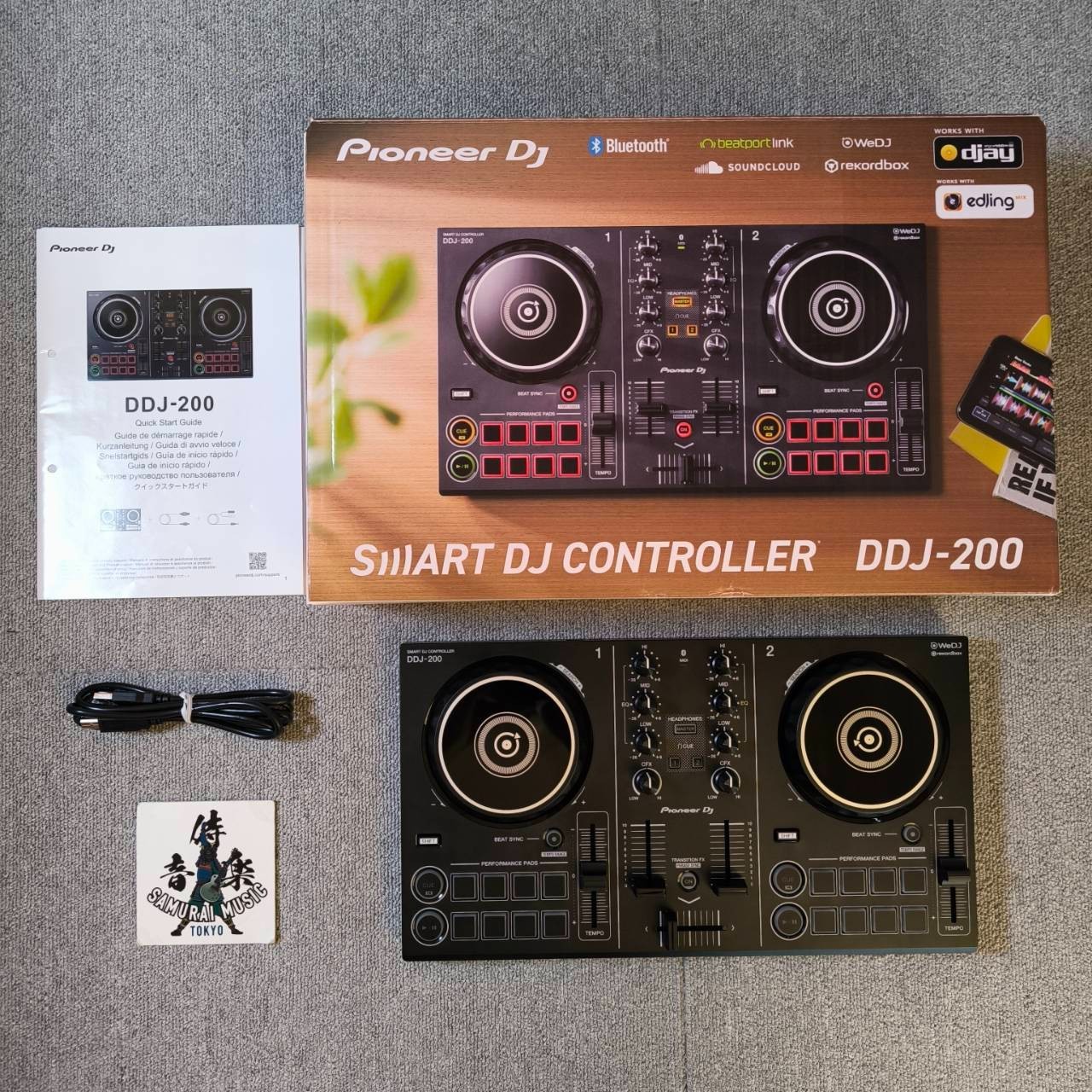 Pioneer DDJ-200 USB Bluetooth Smart DJ Controller Tested & Working From JP ※READ