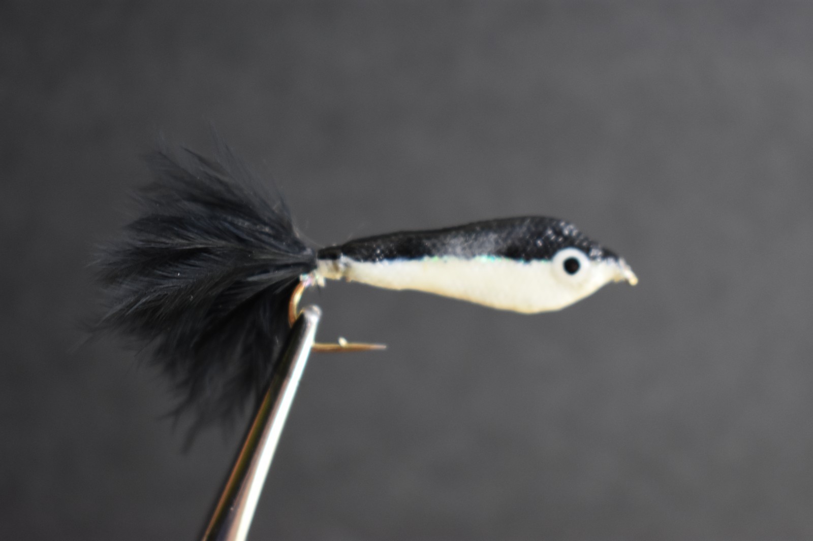 Black & White EPOXY MINNOW  Nymph Fly Fishing Flies 1 Fly, U Choose Size