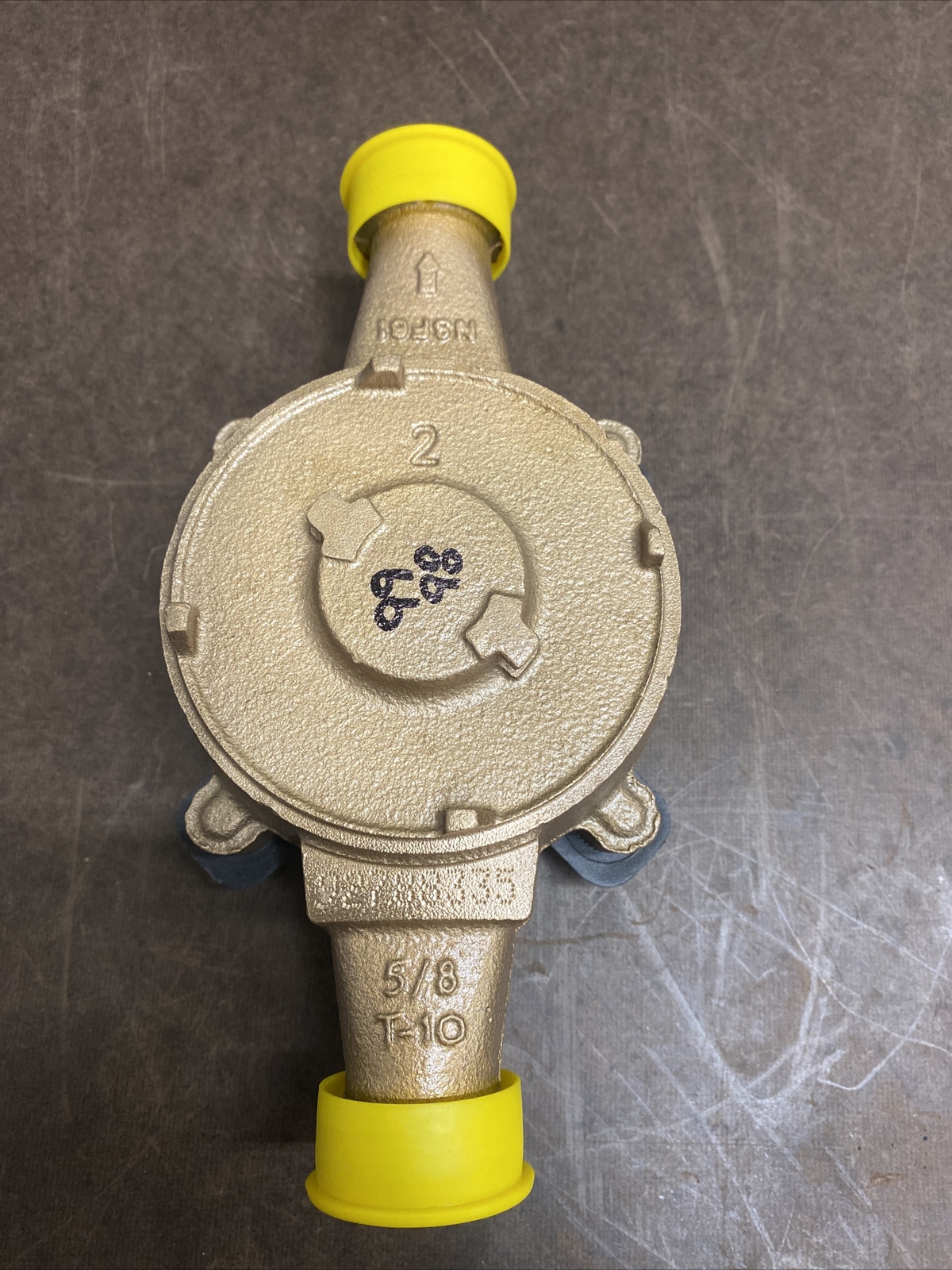 Neptune 5/8x3/4 T-10 Low Profile Brass Water Meter NO REGISTER