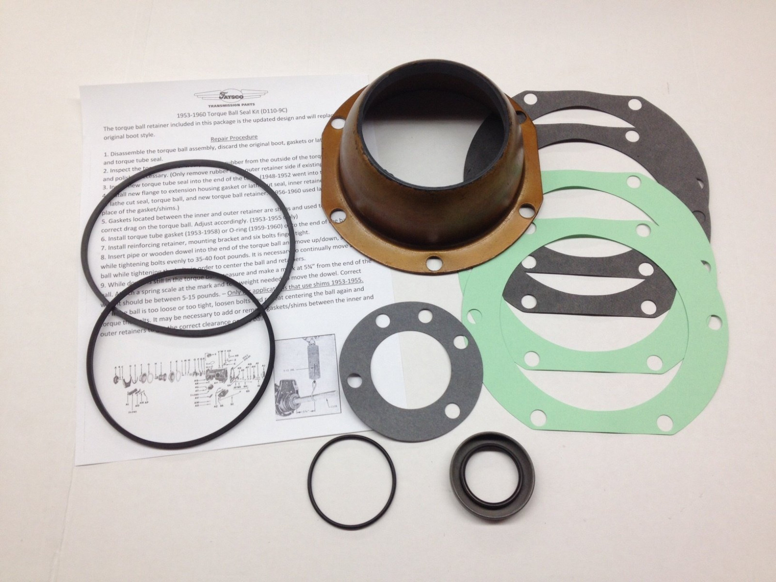 1953 1954 1955 1956 Buick Dynaflow Torque Ball Seal Kit Dyna Flow Retainer NEW